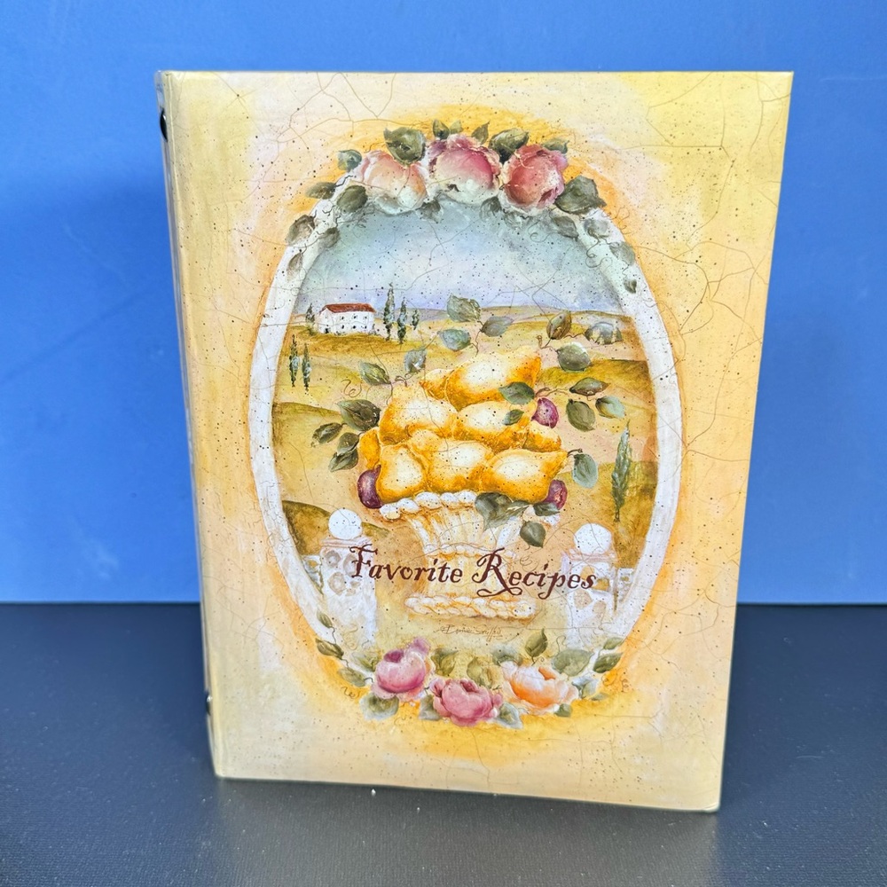 Favorite Recipes Cookbook with Fruit Cover